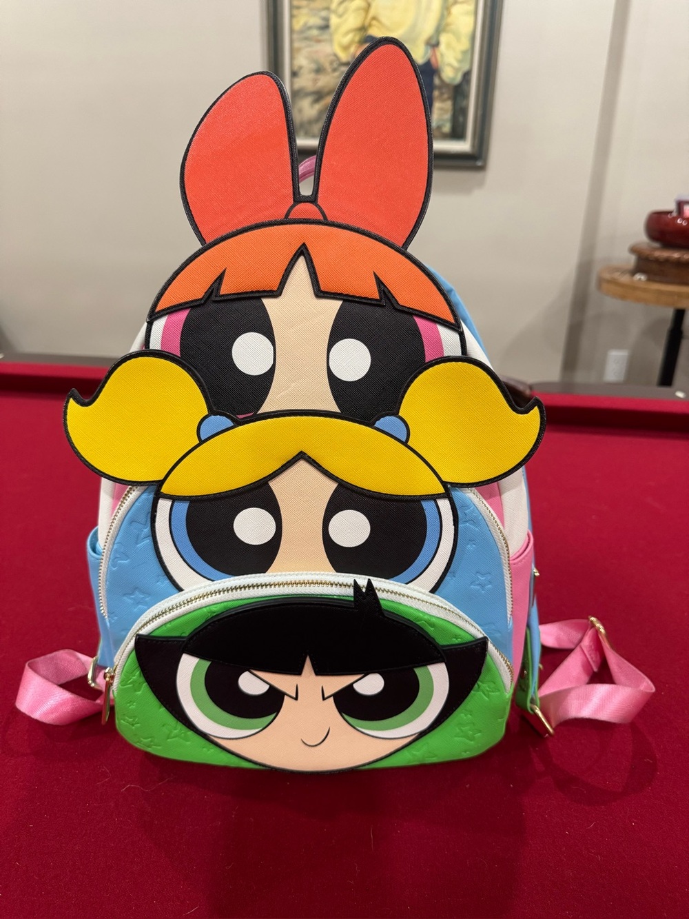 *RARE* Loungefly Cartoon Network Powerpuff Girls Triple Pocket Mini Backpack